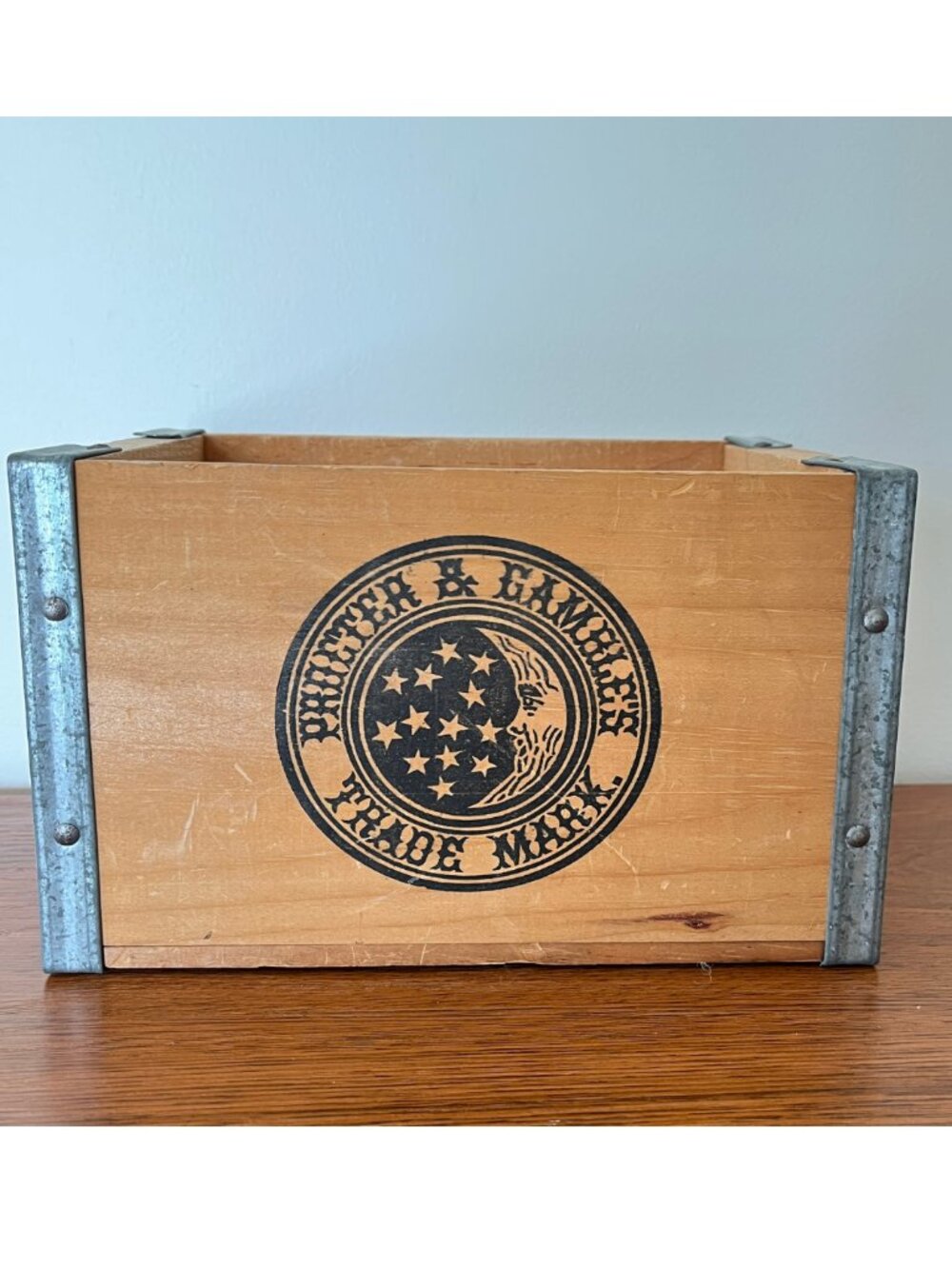 Vintage Wooden Ivory Soap Box